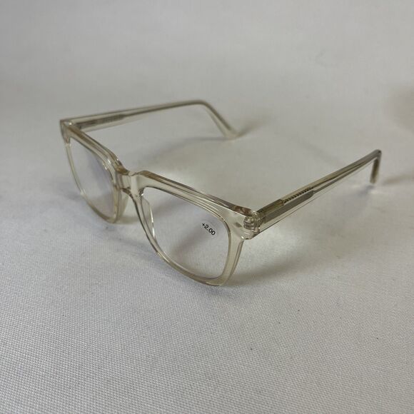 MicroVision Optical Blue Light Blocking Reading Glasses Arial Crystal Grey +2.00 - Picture 4 of 6